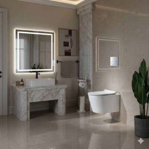 ƯU NHƯỢC ĐIỂM BỒN CẦU TREO TƯỜNG: GIẢI PHÁP VÀNG CHO KHÔNG GIAN NHỎ