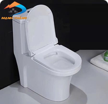 Bồn Cầu 1 Khối Trắng Sứ LUSENTER (BCMK01)