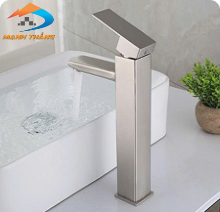 Vòi Lavabo Vuông Inox 30cm (VLB63)