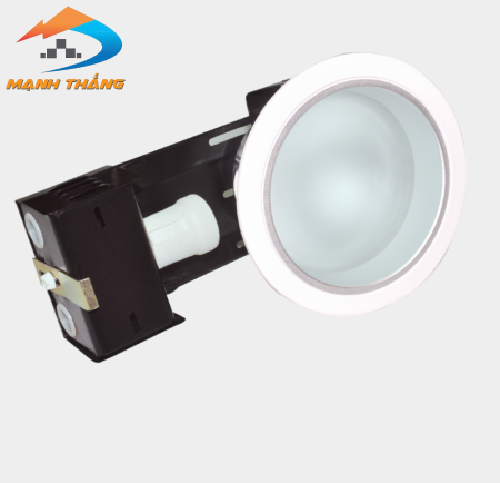 Chóa lon âm trần Điện Quang ĐQ HRD02G 160E27 (ngang 6" (160mm) có kiếng 1xE27)