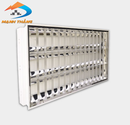 Bộ máng âm trần Điện Quang ĐQ RF01 436GASI (1.2m, 4 bóng, chóa nhôm, ballast từ)