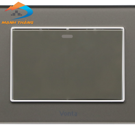 Bộ 1 công tắc 2 chiều 16A size L màu xám