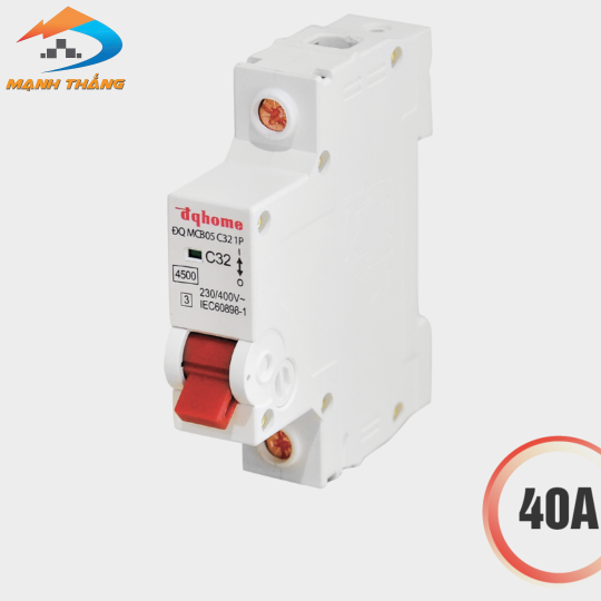 Cầu dao tự động MCB 1P 4.5kA Điện Quang (loại C, Class 3)