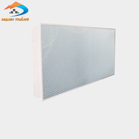 Bộ máng âm trần Điện Quang ĐQ RF04 336PR (1.2m, 3 bóng, chóa mica mè, ballast từ)