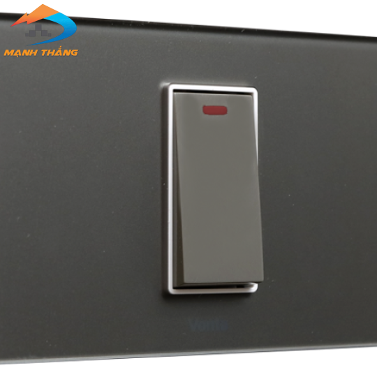 Bộ 1 công tắc 2 chiều 16A size S màu xám