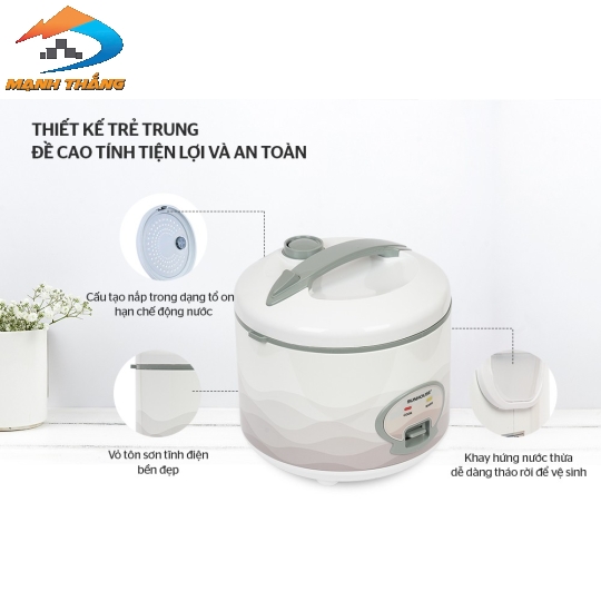 Nồi cơm điện 1.8L SUNHOUSE SHD8602