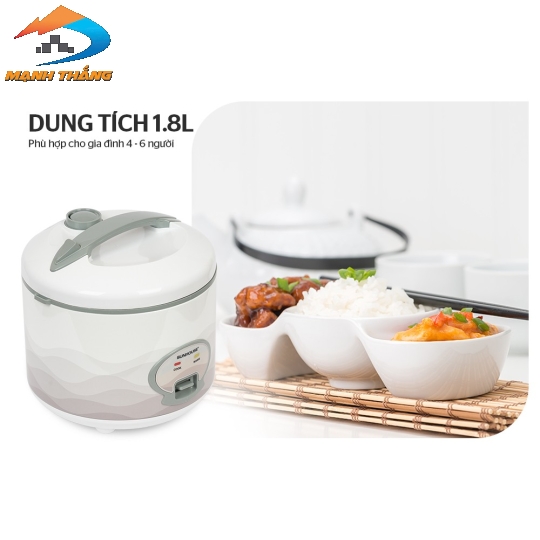 Nồi cơm điện 1.8L SUNHOUSE SHD8602
