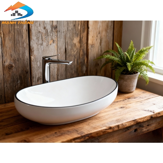 Lavabo sứ L396-1