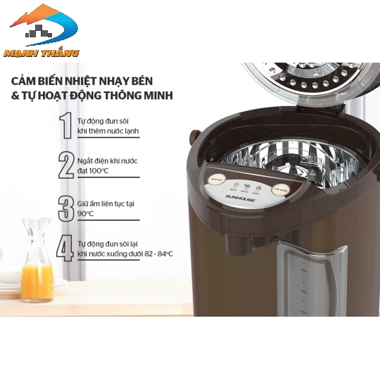 Bình thủy điện 3.5L SUNHOUSE SHD1535C