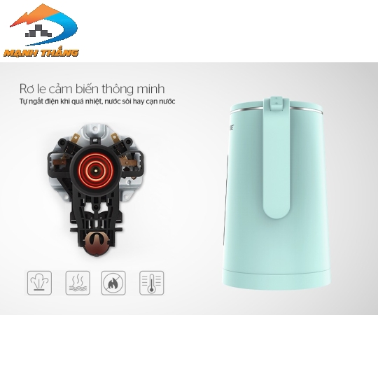 Ấm siêu tốc inox 2 lớp 1.8L Sunhouse SHD1351