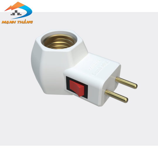 Chuôi đèn liền phích công tắc ĐQ LH E27 SW