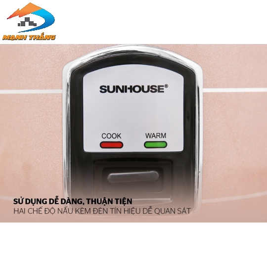 Nồi cơm điện 1.2L SUNHOUSE vung rời SHD8105