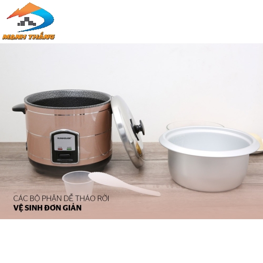 Nồi cơm điện 1.2L SUNHOUSE vung rời SHD8105