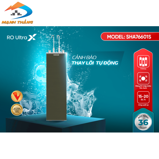 Máy lọc nước RO Ultrax Sunhouse 11 lõi SHA76601S