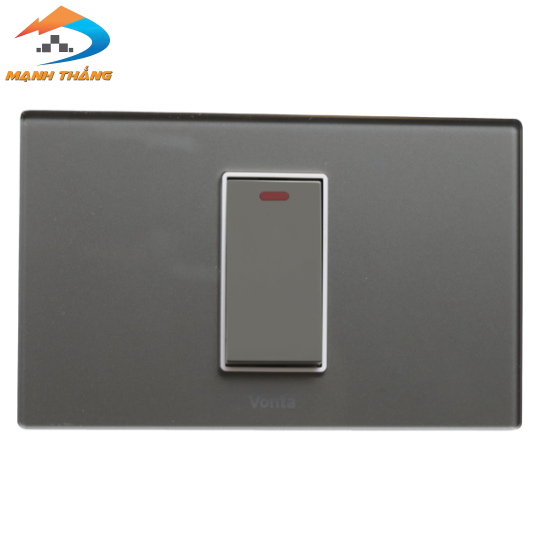 Bộ 1 công tắc 2 chiều 16A size S màu xám