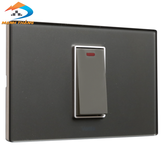 Bộ 1 công tắc 2 chiều 16A size S màu xám