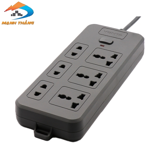Ổ cắm kéo dài 6 ổ (3 đa năng + 3 hai chấu) màu xám VTA6033B/G-30 (3m)