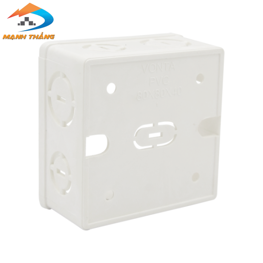 Đế nhựa âm tường vuông MSP VTAS06.601 (80*80*40)