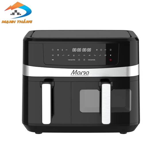 Nồi chiên không dầu 2 ngăn 10L Sunhouse Mama SHD4098