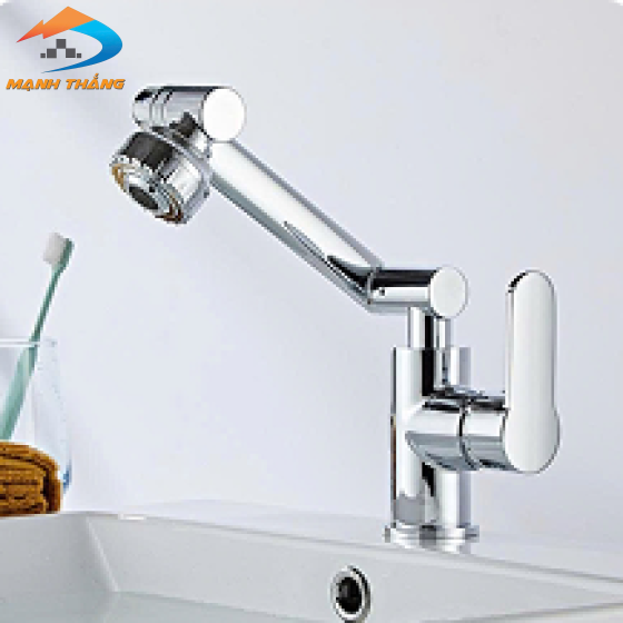 Vòi Lavabo Lạnh Inox Xoay 360 (VLB83)