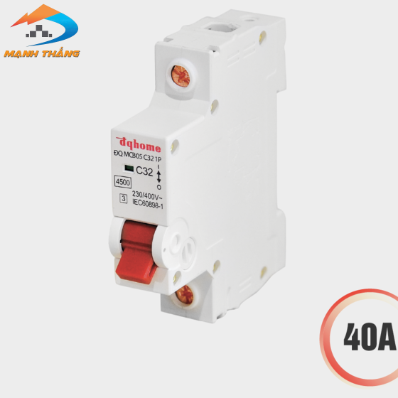 Cầu dao tự động MCB 1P 4.5kA Điện Quang (loại C, Class 3)