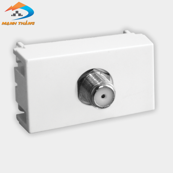 Set 3 Ổ cắm cáp tivi âm tường DQHome ĐQ IW1 TVO W (màu trắng)