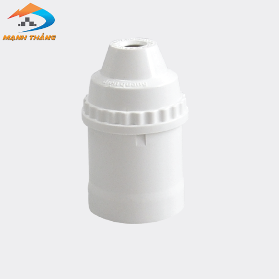 Chuôi đèn CP E27 (nhựa, màu trắng) (ĐQ LH01 E27)