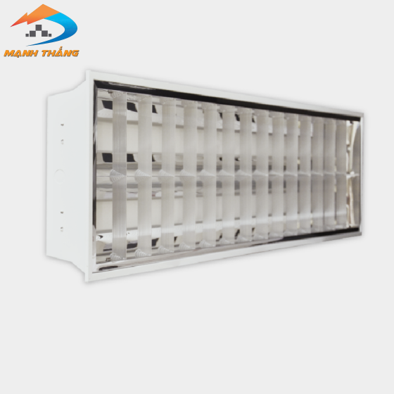 Bộ máng âm trần Điện Quang ĐQ RF01 236GASI (chóa nhôm 1.2m đôi ballast từ)