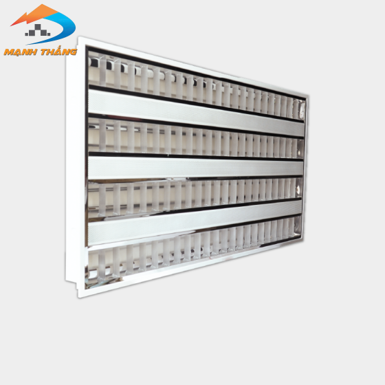 Bộ máng âm trần Điện Quang ĐQ RF06 428GASI (chóa nhôm, T5, 1.2m, 4 bóng, ballast điện tử)