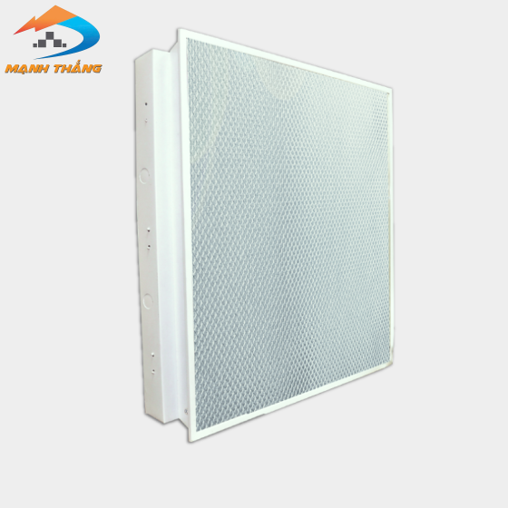 Bộ máng âm trần Điện Quang ĐQ RF04 318PR (0.6m, 3 bóng, chóa mica mè, ballast từ)