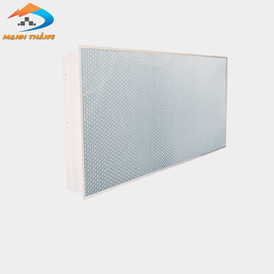 Bộ máng âm trần Điện Quang ĐQ RF04 336PR (1.2m, 3 bóng, chóa mica mè, ballast từ)