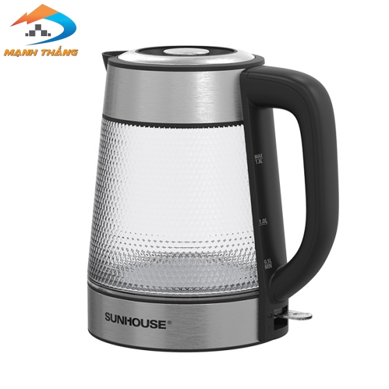 Ấm siêu tốc thủy tinh 1.8L Sunhouse SHD1220