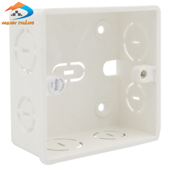 Đế nhựa âm tường vuông MSP VTAS06.601 (80*80*40)